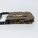 Christian Dior Trotter Canvas Shoulder Bag Navy Auth ep11736-4