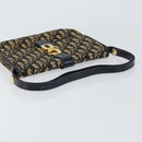 Christian Dior Trotter Canvas Shoulder Bag Navy Auth ep11736-7