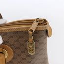 GUCCI Micro GG Supreme Hand Bag PVC Beige Gold 02 39 4947 Auth ep11737-10