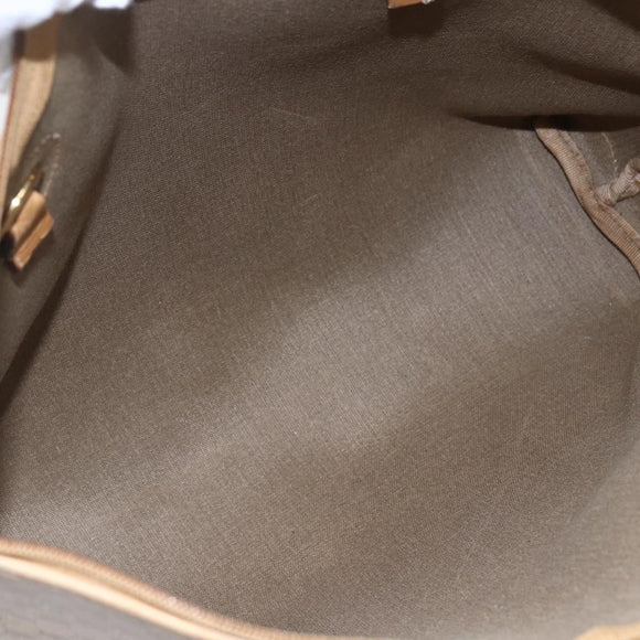 GUCCI Micro GG Supreme Hand Bag PVC Beige Gold 02 39 4947 Auth ep11737