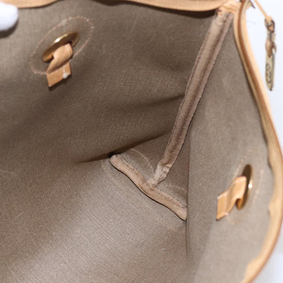 GUCCI Micro GG Supreme Hand Bag PVC Beige Gold 02 39 4947 Auth ep11737