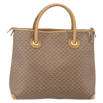 GUCCI Micro GG Supreme Hand Bag PVC Beige Gold 02 39 4947 Auth ep11737 - 0