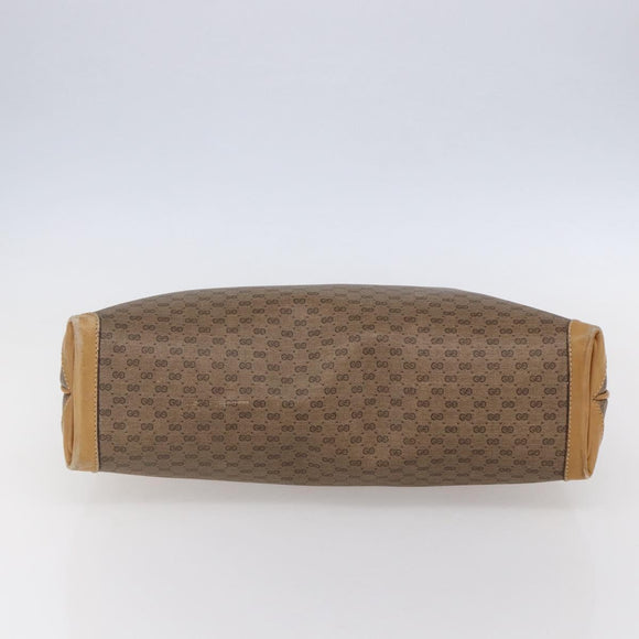 GUCCI Micro GG Supreme Hand Bag PVC Beige Gold 02 39 4947 Auth ep11737