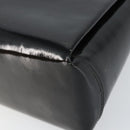 GUCCI Hand Bag Enamel Black Gold Auth ep11740-10