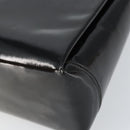 GUCCI Hand Bag Enamel Black Gold Auth ep11740-12