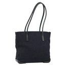 PRADA Tote Bag Wool Gray Auth ep11742-1