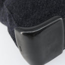 PRADA Tote Bag Wool Gray Auth ep11742-14