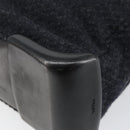 PRADA Tote Bag Wool Gray Auth ep11742-15