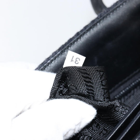 PRADA Tote Bag Wool Gray Auth ep11742