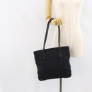 PRADA Tote Bag Wool Gray Auth ep11742-23