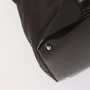 GUCCI Bamboo Hand Bag Nylon 2way Brown Silver 002 3754 0412 Auth ep11746-11