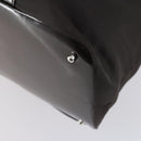 GUCCI Bamboo Hand Bag Nylon 2way Brown Silver 002 3754 0412 Auth ep11746-12