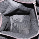 GUCCI Bamboo Hand Bag Nylon 2way Brown Silver 002 3754 0412 Auth ep11746-20