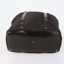 GUCCI Bamboo Hand Bag Nylon 2way Brown Silver 002 3754 0412 Auth ep11746-9