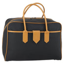 SAINT LAURENT Cassandra Boston Bag PVC Black Brown gold Auth ep11750-1