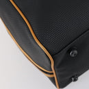 SAINT LAURENT Cassandra Boston Bag PVC Black Brown gold Auth ep11750-14