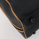 SAINT LAURENT Cassandra Boston Bag PVC Black Brown gold Auth ep11750-16