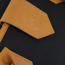 SAINT LAURENT Cassandra Boston Bag PVC Black Brown gold Auth ep11750-17