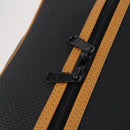 SAINT LAURENT Cassandra Boston Bag PVC Black Brown gold Auth ep11750-10