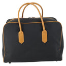 SAINT LAURENT Cassandra Boston Bag PVC Black Brown gold Auth ep11750-2