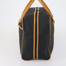 SAINT LAURENT Cassandra Boston Bag PVC Black Brown gold Auth ep11750-3