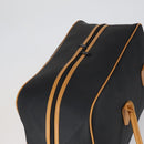 SAINT LAURENT Cassandra Boston Bag PVC Black Brown gold Auth ep11750-6