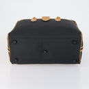 SAINT LAURENT Cassandra Boston Bag PVC Black Brown gold Auth ep11750-5