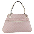 GUCCI GG Canvas Tote Bag Pink Gold 121023 Auth ep11753-1