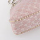 GUCCI GG Canvas Tote Bag Pink Gold 121023 Auth ep11753-14