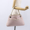 GUCCI GG Canvas Tote Bag Pink Gold 121023 Auth ep11753-22