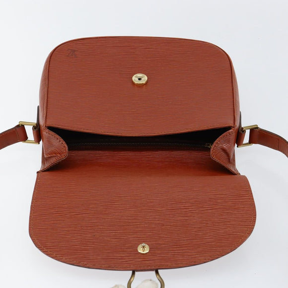 LOUIS VUITTON Epi Saint Cloud GM Shoulder Bag Brown M52193 LV Auth ep11757
