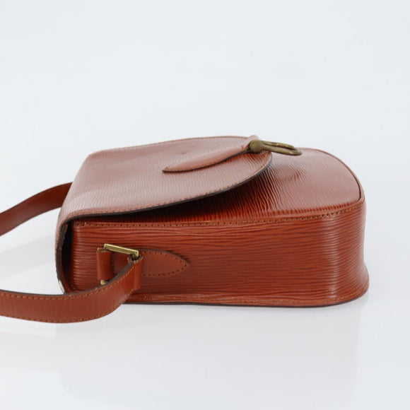 LOUIS VUITTON Epi Saint Cloud GM Shoulder Bag Brown M52193 LV Auth ep11757