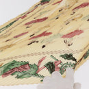 HERMES Pleated Carre 90 Scarf ""LA DANSE"" Silk Cream Auth ep11758-4