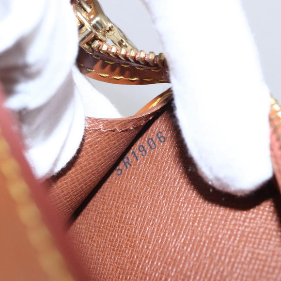 LOUIS VUITTON Epi Pochette Homme Bag Brown Zipangu Gold M52528 Auth ep11759