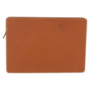 LOUIS VUITTON Epi Pochette Homme Bag Brown Zipangu Gold M52528 Auth ep11759-2