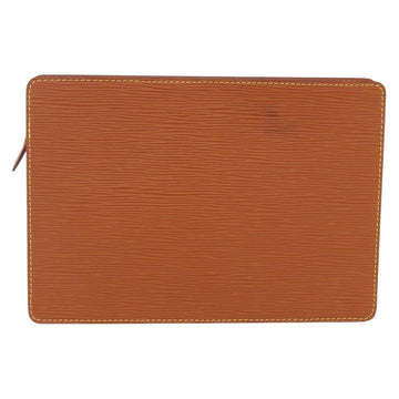 LOUIS VUITTON Epi Pochette Homme Bag Brown Zipangu Gold M52528 Auth ep11759 - 0