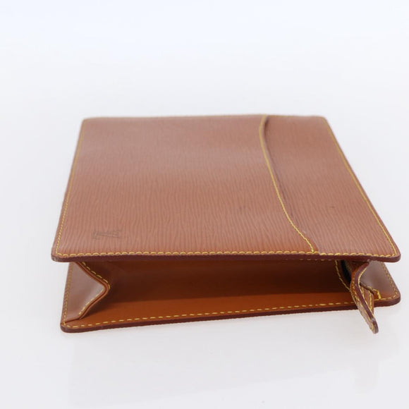 LOUIS VUITTON Epi Pochette Homme Tasche Braun Zipangu Gold M52528 Auth ep11759