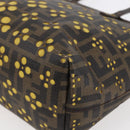 FENDI Zucca Canvas Hand Bag Black Brown Auth ep11760-8