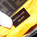 FENDI Zucca Canvas Hand Bag Black Brown Auth ep11760-12