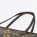 FENDI Zucca Canvas Hand Bag Black Brown Auth ep11760-14