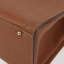 GUCCI Bamboo Hand Bag Leather Brown Gold Auth ep11767-14