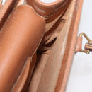 GUCCI Bamboo Hand Bag Leather Brown Gold Auth ep11767-18