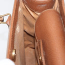 GUCCI Bamboo Hand Bag Leather Brown Gold Auth ep11767-19
