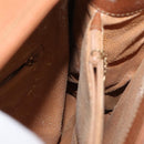 GUCCI Bamboo Hand Bag Leather Brown Gold Auth ep11767-11