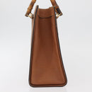 GUCCI Bamboo Hand Bag Leather Brown Gold Auth ep11767-3