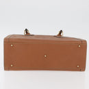 GUCCI Bamboo Hand Bag Leather Brown Gold Auth ep11767-5