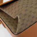 GUCCI Micro GG Supreme Shoulder Bag PVC Gold Beige Auth ep11768-11