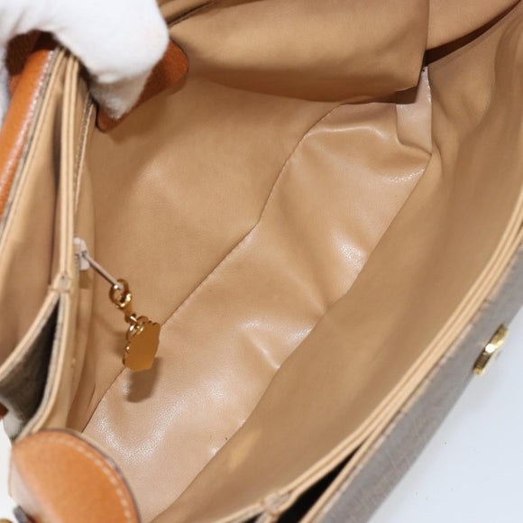 GUCCI Micro GG Supreme Shoulder Bag PVC Gold Beige Auth ep11768