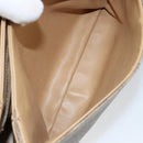 GUCCI Micro GG Supreme Shoulder Bag PVC Gold Beige Auth ep11768-23