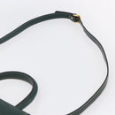 LOEWE Barcelona Hand Bag Leather 2way Green Gold Auth ep11771-9